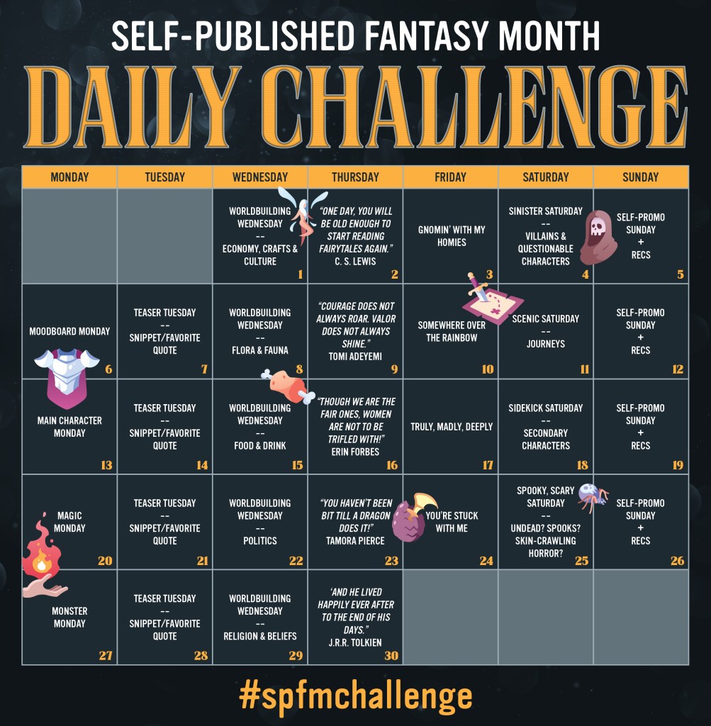 SPFM Daily Challenge Calendar Prompts